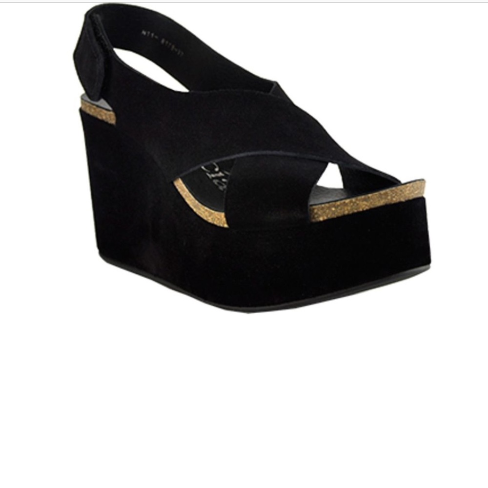 Pedro Garcia Black Wedges